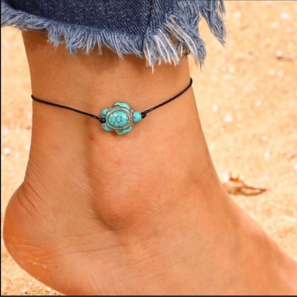 ❣️COMING SOON❣️Rustic Distressed Turtle Anklet